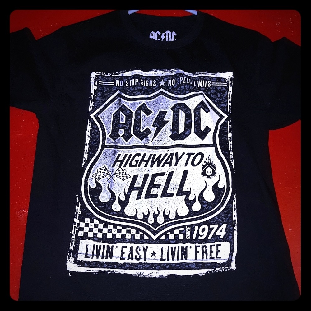AC/DC Highway to Hell Black Tee Size M